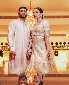IN PICS: Gauahar Khan Looks Stunningly Gorgeous While Posing With Hubby Zaid Darbar At A Family Wedding