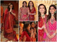 Ambani's: बड़े-बड़े बेशकीमती हीरो के गहनों से लदी बहू-बेटी के साथ नीता अंबानी ने की गणेश पूजा, होने वाली छोटी बहू का रखती दिखी खास ख्याल