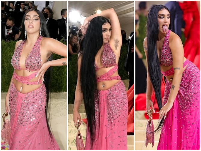 Madonna's daughter Lourdes Leon proudly shows off armpit hair at the 2021 Met  Gala