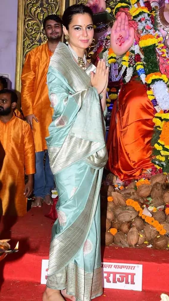 ২০১৯-এর গণেশ চতুর্থীর সময় আন্ধেরিতে একটি পুজোমণ্ডপে যান অভিনেত্রী কঙ্গনা রানাউত। তাঁর পরনে ছিল একটি দামী শাড়ি। সেই শাড়িটির দাম ছিল ১৪,৭০০ টাকা।