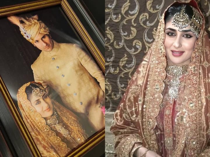 अपनी शादी में करीना कपूर का लुक एकदम रॉयल था. इस बेशकीमती लंहगे के अलावा उन्होंने लाखों रुपए की ज्वैलरी भी पहनी थी. कहा जाता ही कि उन्होने इस शरारे के साथ जो नेकलेस पहना था उसकी कीमत 40 लाख रुपए थी.