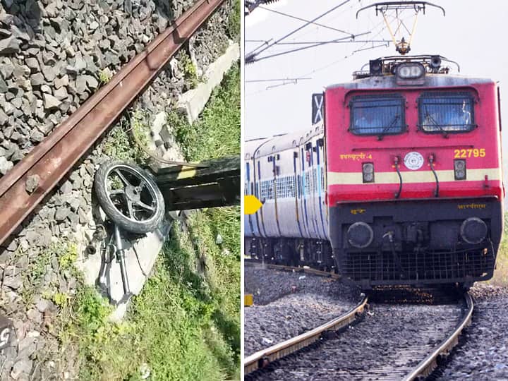 रेलवे ट्रैक पर ‘हीरो’ बनकर बाइक दौड़ा रहे थे बक्सर के दो युवक, पीछे से पहुंच गई ट्रेन