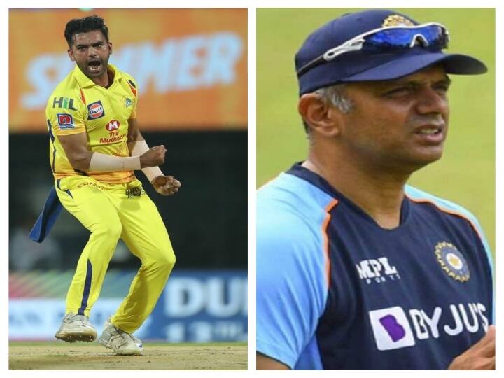 Is it your cricket age or original age ? Dravid asks Deepak Chahar during SL tour உன் வயசு என்ன?-டிராவிட் கேட்ட கேள்விக்கு பதில் சொன்ன தீபக் சாகர் !