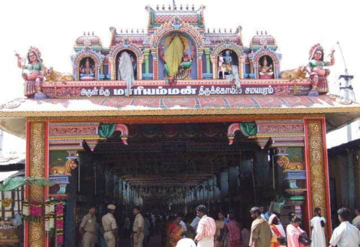 Samayapuram Mariamman Temple today begins the first day of the alms giving program. | சமயபுரத்தில் நாள் முழுதும் அன்னதானம் வழங்கும் திட்டம் தொடக்கம் - தினமும் 5000 பேருக்கு ...