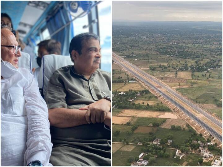 Minister Nitin Gadkari visited Mumbai-Delhi Expressway know special things ANN मुंबई-दिल्ली एक्सप्रेस वे का नितिन गडकरी ने लिया जाएजा, दो शहरों के बीच सिर्फ 12 घंटे में होगी यात्रा