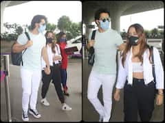 ਪਤਨੀ Natasha Dalal ਦੇ ਨਾਲ ਛੁੱਟੀਆਂ ਮਨਾਉਣ ਲਈ ਰਵਾਨਾ ਹੋਏ Varun Dhawan, ਏਅਰਪੋਰਟ ਤੇ ਸਪਾਟ ਹੋਇਆ ਖੂਬਸੂਰਤ ਕਪਲ