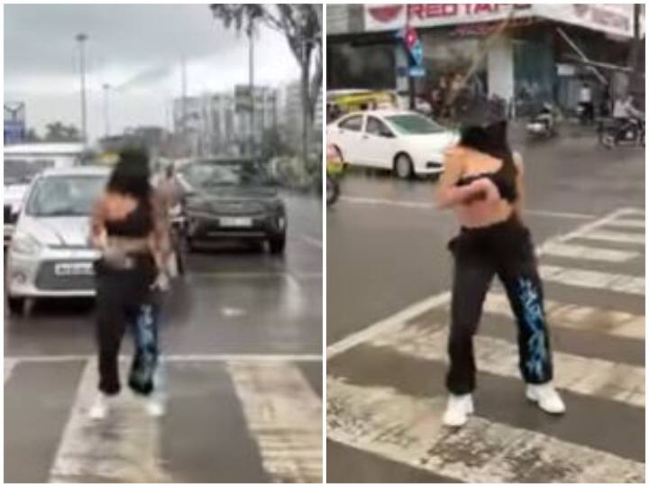 Viral Video Dancing at the traffic signal in Indore girl got heavy police issued notice Viral Video: इंदौर में ट्रैफिक सिग्नल पर डांस करना एक लड़की को पड़ा भारी, पुलिस ने जारी किया नोटिस