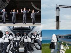 Elon Musk's SpaceX Inspiration 4 : अंतराळ पर्यटनाचा 'श्रीगणेशा'; स्पेसएक्सची सर्वसामान्य नागरिकांसह अंतराळात भरारी