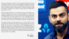 Virat Kohli : विराट कोहलीचा टी 20 टीमच्या कर्णधारपदाचा राजीनामा, विराटने ट्वीट करून दिली माहिती