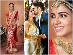 Banarasi Bride: तलाक की खबरों के बीच सुर्ख बनारसी साड़ी में दुल्हन बनीं दिखाई दी Samantha, देखिए नागार्जुन के घर की बहू की Photos