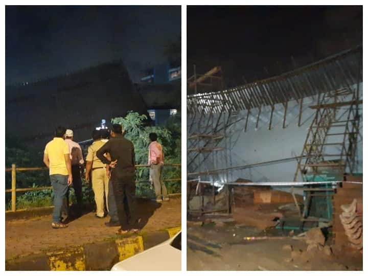 Mumbais Bandra Kurla Complex under-construction flyover collapsed at around 4:40 am today Mumbai Flyover Collapses: मुंबई में मेट्रो का निर्माणाधीन पुल गिरा, 21 लोग घायल