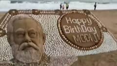 PM Modi birthday: Sudarsan Pattnaik creates sand art to convey wishes