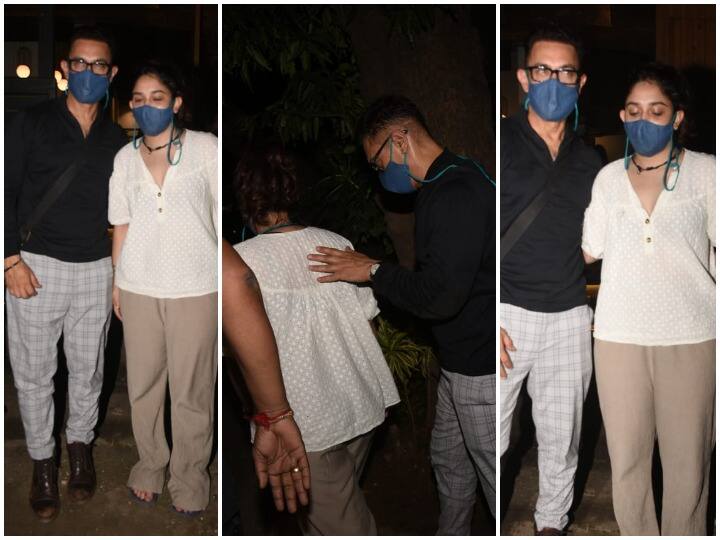सुपरस्टार आमिर खान (Aamir Khan) को हाल ही में मुंबई में उनकी बेटी इरा खान (Ira Khan) के साथ देर रात डिनर के बाद स्पॉट किया गया. इस दौरान इनकी कुछ तस्वीरें हम आपके लिए लेकर आए हैं. (Photo Credit: Manav Manglani)