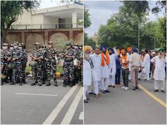 Parliament March: रकाबगंज गुरुद्वारा से संसद भवन तक मार्च की तैयारी में पंजाब से आए किसान, कहीं रास्ते बंद तो कहीं भारी पुलिस बल है तैनात