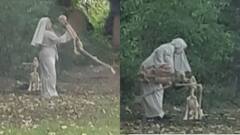 Viral Video: কবরস্থানে কঙ্কাল নিয়ে নাচে মগ্ন সন্ন্যাসিনী! শিউরে ওঠা দৃশ্য ভাইরাল নেটমহলে