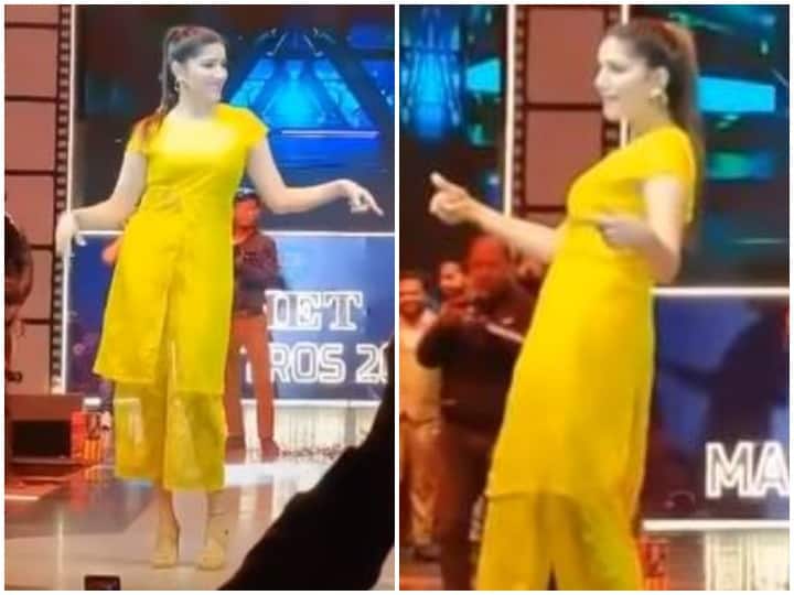 Sapna Choudhary latest dance video on Haryanvi Song Hay Latke goes viral on social media Haryanvi Song: 'हाय लटके' पर जमकर थिरकी Sapna Choudhary, सोशल मीडिया पर वायरल हुआ वीडियो