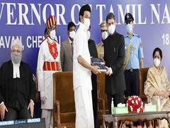 TN Governor Sworn-in clicks: தமிழ்நாடு புதிய ஆளுநர் பதவியேற்பு விழா ஹைலைட்ஸ்