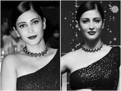 Shruti Haasan Looks Drop Dead Gorgeous In A Designer Black Saree As She Attends SIIMA Awards, See PICS