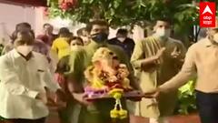 Ganesh Visarjan 2021 : CM Uddhav Thackeray यांच्या गणपती बाप्पाचं विसर्जन ABP Majha