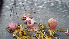 Khairatabad Ganesh Photos: ఖైరతాబాద్ గణపతి శోభాయాత్ర, నిమజ్జనం ఫోటోలు.. ఇదే చివరిసారి చూడండి!