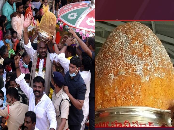 Hyderabad: Balapur Ganesh laddu auctioned for Rs 18.9 lakh Balapur Ganesh laddu | ஆயிரம் ரூபாயில் தொடங்கி ரூ.18 லட்சத்தில் முடிந்த லட்டு ஏலம்..  இது ஆந்திரா ஸ்பெஷல்!