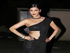 Shruti Haasan pics: கருப்பு உடையில் கலக்கிய ஸ்ருதி ஹாசன்...!