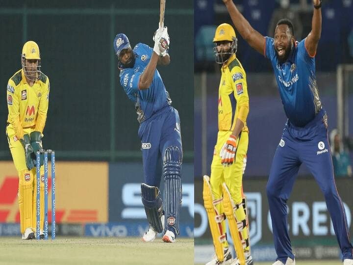 IPL Phase 2: Relieving some of Mumbai Indians Kieron Pollard's top performances against Chennai super kings in IPL history சி.எஸ்.கே.,வும் பொல்லாதவன் பொல்லார்டும்..மும்பை அணி ஆபத் பாந்தவனின் அதிரடி ஆட்டங்கள்!