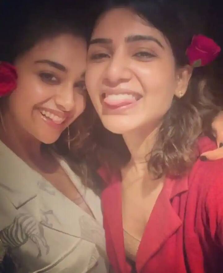 (Photo Courtesy: Instagram) తను పార్టీ చేసుకున్న విషయాన్నీ సమంత సోషల్ మీడియా ద్వారా అభిమానులను వెల్లడించింది. ఈ వారం అలా గడిచిందంటూ కీర్తి సురేష్, త్రిష, కళ్యాణిలకు థాంక్స్ చెప్పింది.