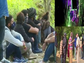 naked dance party in tamilnadu - karnataka border police arrested 35 persons RAVE PARTY | தமிழ்நாடு பார்டர்.. ரேவ் பார்ட்டி.. நிர்வாண நடனம்.. நடனமாடிய பெண்கள் உட்பட 35 பேர் கைது