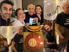 Ranbir Kapoor Joins Alia & Pooja Bhatt As They Celebrate Their Dad Mahesh Bhatt’s 73rd Birthday, See Photos