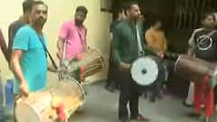 CELEBRATIONS at Punjab's Deputy CM Om Prakash Soni's Amritsar residence