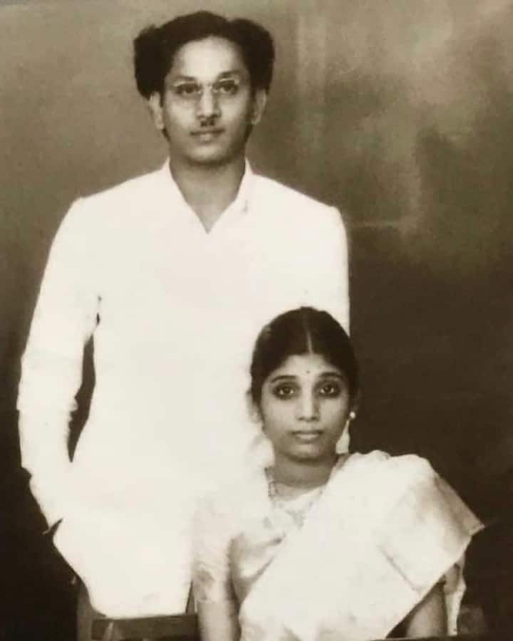 భార్య అన్నపూర్ణతో అక్కినేని.. పెళ్లినాటి చిత్రం