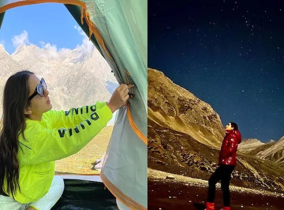 મુંબઇઃ બૉલીવુડ એક્ટ્રેસ સારા અલી ખાન (Sara Ali Khan) એ રવિવારે પોતાના ફેન્સની સાથે કાશ્મીર ટ્રિપની તસવીરો શેર કરી. સારા આજકાલ પહેલગામના શેષનાગ તળાવની પાસે પોતાના દોસ્તો સાથે કેમ્પિંગની મજા લઇ રહી છે.