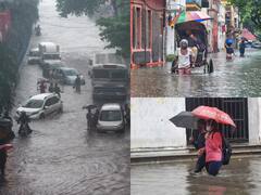 IN PICS | Kolkata Receives Heaviest Rainfall In 14 Years, Waterlogged Streets Disrupt Everyday Life