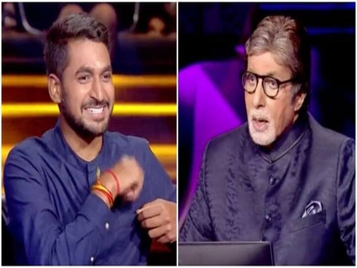 KBC 13 ₹1 crore contender calls Amitabh Bachchan pocket square badaa bekar Kaun Banega Crorepati 13 के कंटेस्टेंट Pranshu Tripathi को पसंद नहीं आया Amitabh Bachchan का सूट, कहा- बड़ा बेकार