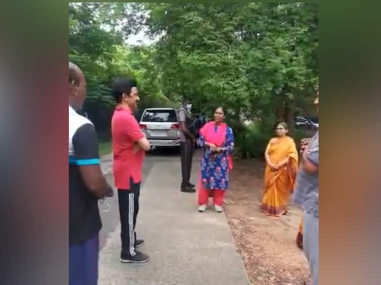 In A Viral Video Tamil Nadu CM MK Stalin Blushes To Woman's Question During His Morning Walk Tamil Nadu CM MK Stalin Blushes To Woman's Question During His Morning Walk - Watch Video
