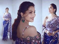 Madhuri Dixit : 'धकधक गर्ल'चा नादखुळा; सौंदर्यानं चाहते पुरते घायाळ