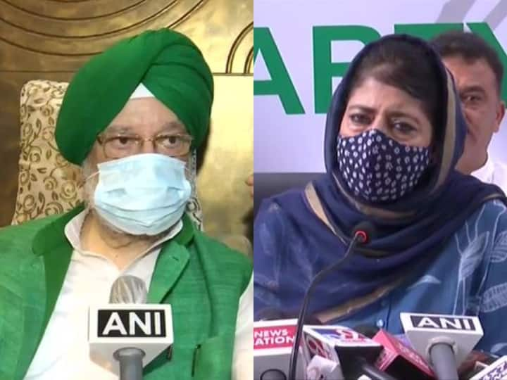 Mehbooba Mufti accuses BJP of calling Sardars 'Khalistani', Union Minister Hardeep Puri responds ਮਹਿਬੂਬਾ ਮੁਫਤੀ ਨੇ ਸਰਦਾਰਾਂ ਨੂੰ 'ਖਾਲਿਸਤਾਨੀ' ਕਹਿਣ ਦਾ ਬੀਜੇਪੀ 'ਤੇ ਲਾਇਆ ਆਰੋਪ, ਹਰਦੀਪ ਪੂਰੀ ਨੇ ਦਿੱਤਾ ਜਵਾਬ 