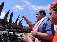 IN PICS: असम के मुख्यमंत्री की अनोखी पहल, गैंडों के 2479 सींग को जलाया गया, जानें वजह