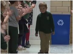 कैंसर को हराने के बाद मासूम का स्कूल में जोरदार स्वागत, पुराने वीडियो ने लोगों का जीता दिल