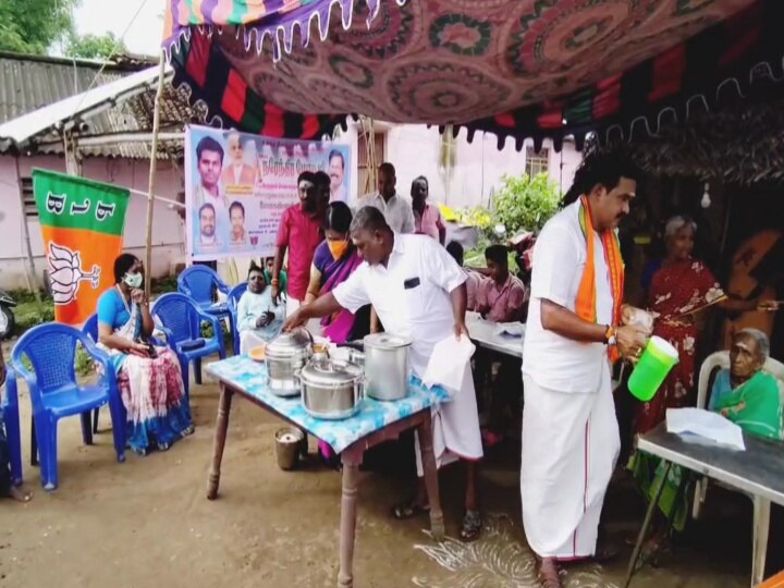 பிரதமர் நரேந்திரமோடியின் பிறந்தநாள் விழா - காலை சிற்றுண்டியை ஒரு ரூபாய்க்கு வழங்கிய பாஜக