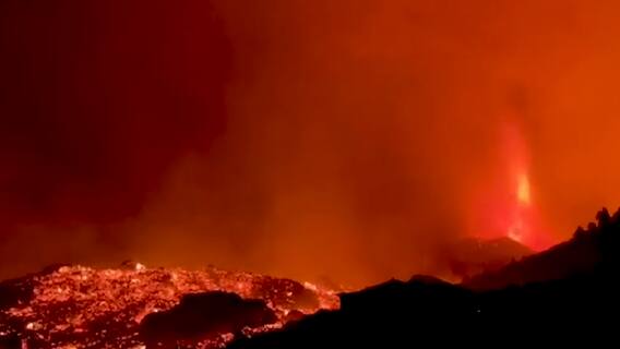 Spain: After Earthquake; volcanic eruption devastates La Palma island