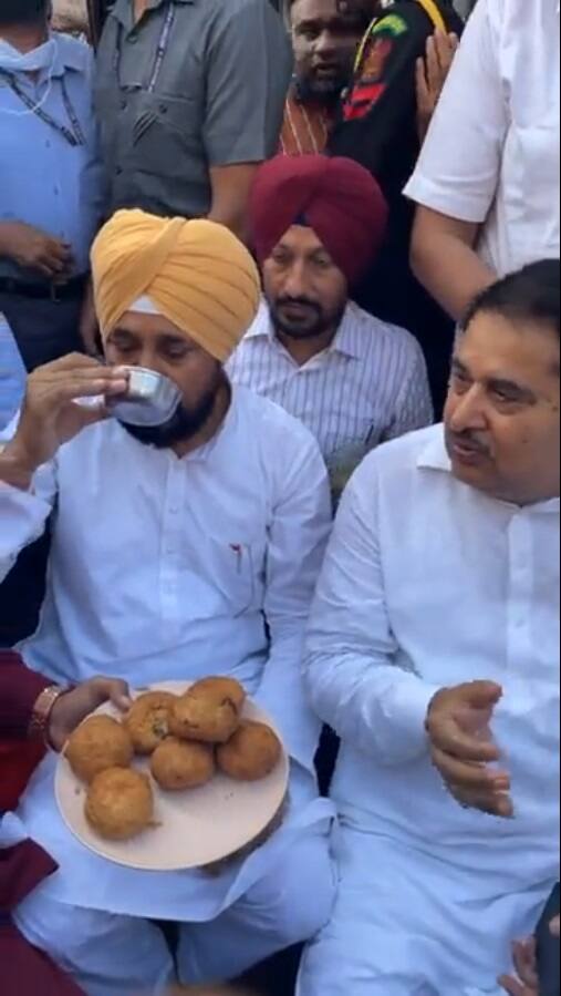 ਗਿਆਨੀ ਟੀ ਸਟਾਲ 'ਤੇ ਮੁੱਖ ਮੰਤਰੀ ਚੰਨੀ ਦੀ ਮਹਿਫਲ