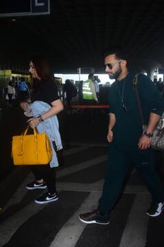 शादी के दो महीने बाद हनीमून मनाने मालदीव रवाना हुए Rahul Vaidya और Disha Parmar, देखें मुंबई एयरपोर्ट तस्वीरें