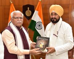 ਚਰਨਜੀਤ ਚੰਨੀ ਨੇ ਮਨੋਹਰ ਲਾਲ ਖੱਟਰ ਨਾਲ ਕੀਤੀ ਮੁਲਾਕਾਤ