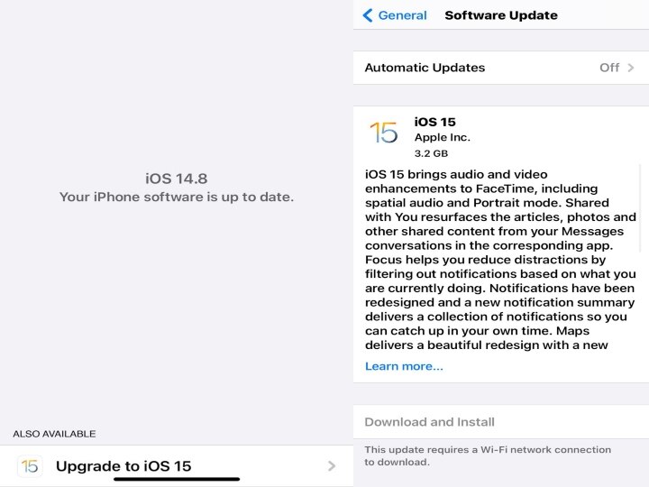 iOS 15 அப்டேட் வந்தாச்சு ! ஆனா இப்போ install  பண்ணாதீங்க! காரணம் இதுதான்..