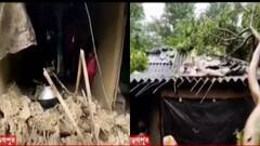 Kharagpur Cyclone: কয়েক সেকেন্ডের ঘূর্ণিঝড়ে লণ্ডভণ্ড খড়্গপুরের গ্রাম, উড়ল বাড়ির চাল-বিদ্যুতের খুঁটি | Bangla News