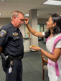 IN PICS |  Hindu Swayamsevak Sangh USA Celebrates Raksha Bandhan With Texas Police Department