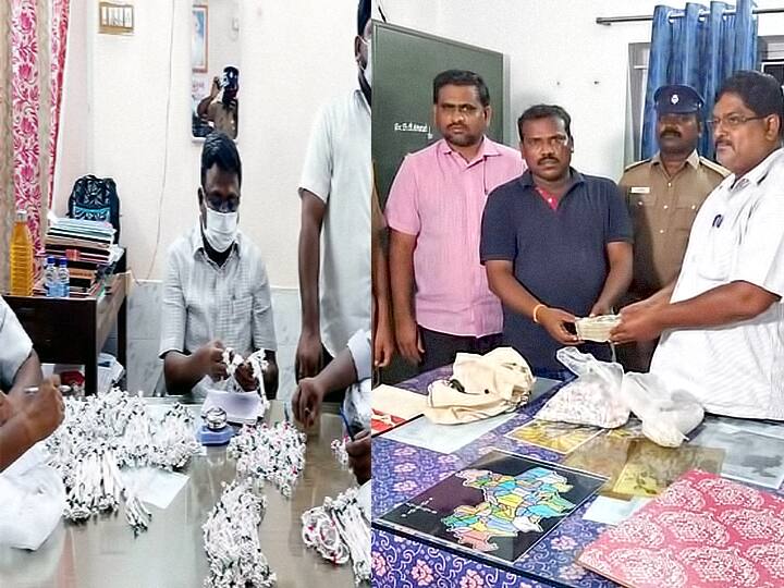 Seizure of silverware taken in a car without proper documents in Kallakurichi district உள்ளாட்சித் தேர்தல்: கள்ளக்குறிச்சியில் அடுத்தடுத்து சிக்கும் வெள்ளிப்பொருட்கள்...!