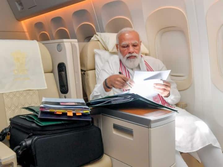 This is how PM Modi spent time on long flight to the US to attend UNGA Quad Summit Metting Joe Biden PM Modi Spent His Time 'Going Through Work Files' During The Long Flight To US Before His Packed Visit